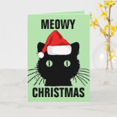 POEZelige KERSTMIS KAARTEN MET KAT (Gele Bloem)