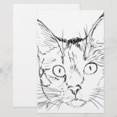 Poezenkat Briefpapier (Voorkant / Achterkant)