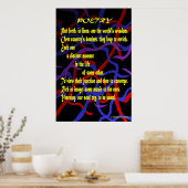 Poëzie (akoestisch gedicht) poster (Keuken)