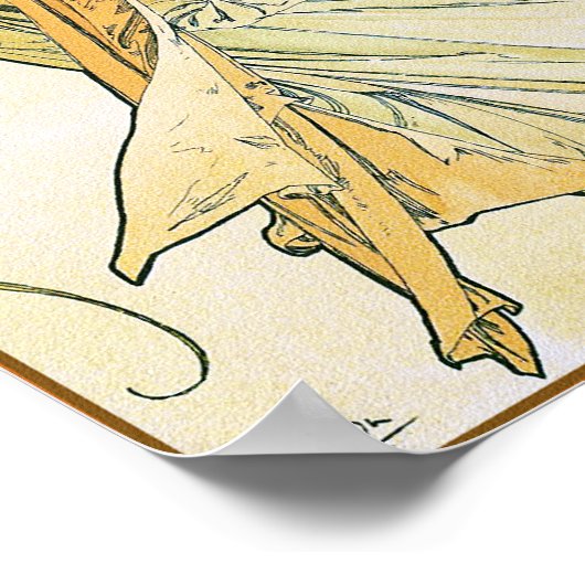 Poëzie door Alphonse Mucha Poster (Hoek)