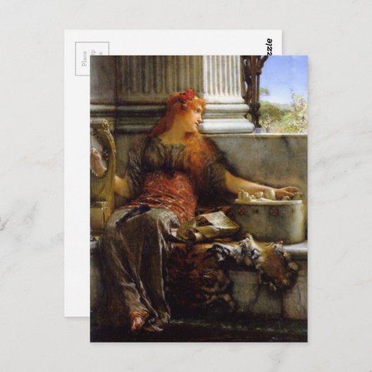 Poëzie door Sir Lawrence Alma-Tadema Briefkaart (Voorkant / Achterkant)