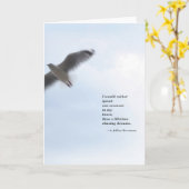 Poëzie en lucht wenskaart kaart (Gele Bloem)