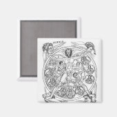 Poëzie en muziek magneet (Voorkant / Achterkant)