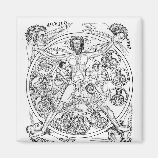 Poëzie en muziek magneet (Voorkant)