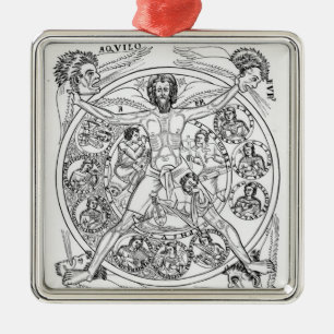 Poëzie en muziek metalen ornament