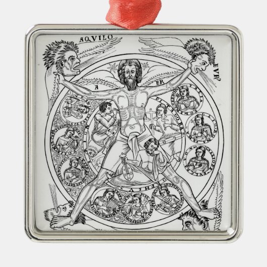 Poëzie en muziek metalen ornament (Voorkant)