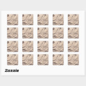 Poëzie en muziek vierkante sticker (Vel)