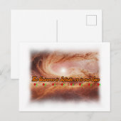 Poëzie en universum op een briefkaart (Voorkant / Achterkant)