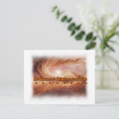 Poëzie en universum op een briefkaart (Staand voorkant)