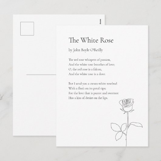  poëzie feestdagenkaart (Voorkant / Achterkant)