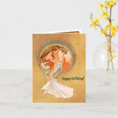 Poëzie, Happy Birthday Kaart (Gele Bloem)