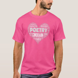 Poëzie Hart Woorden poëzie of schrijver 1 T-shirt
