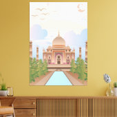 Poëzie in marmer canvas afdruk (Insitu (Woonkamer))