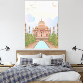 Poëzie in marmer canvas afdruk (Insitu (Slaapkamer))