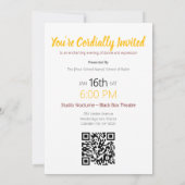 Poëzie in Pointe | Ballet recital prestatie-uitnod Kaart (Achterkant)