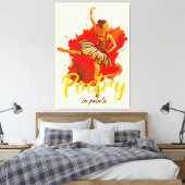 Poëzie in Pointe – Elegante Ballerina Art for Danc Canvas Afdruk (Insitu (Slaapkamer))