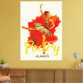 Poëzie in Pointe – Elegante Ballerina Art for Danc Canvas Afdruk (Insitu (Woonkamer))