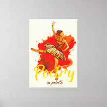 Poëzie in Pointe – Elegante Ballerina Art for Danc