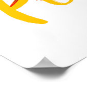 Poëzie in Pointe – Elegante Ballerina Art for Danc Poster (Hoek)