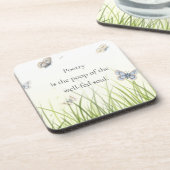 "Poëzie is de poep van de welgevoede ziel" Bier Onderzetter (Linkerzijde)