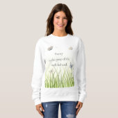 "Poëzie is de poep van de welgevoede ziel" Trui (Voorkant volledig)