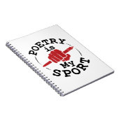 Poëzie is mijn artikel over sportdichter notitieboek (Rechterzijde)