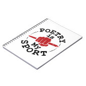 Poëzie is mijn artikel over sportdichter notitieboek (Linkerzijde)