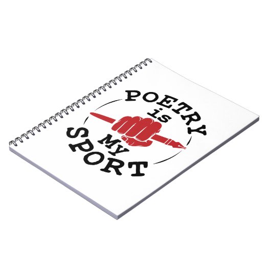 Poëzie is mijn artikel over sportdichter notitieboek (Linkerzijde)