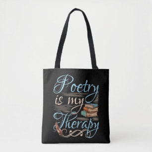Poëzie is mijn medicijnschrijfster voor cute Poet Tote Bag