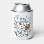 Poëzie is mijn schrijfster van de therapiedichter  blikjeskoeler (Blikje Achterkant)