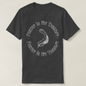 Poëzie is mijn schrijfster van de therapiedichter  t-shirt (Design voorkant)