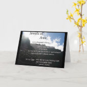 poëzie - Jewels of Awe-kaart Kaart (Gele Bloem)