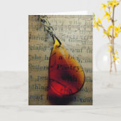 Poëzie Kaart (Gele Bloem)