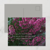 poëzie-kaart briefkaart (Voorkant / Achterkant)