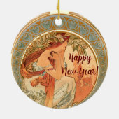 Poëzie, kerstcadeau keramisch ornament (Achterkant)