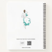 Poëzie kunstwerk naam typografie notitieboek (Achterkant)