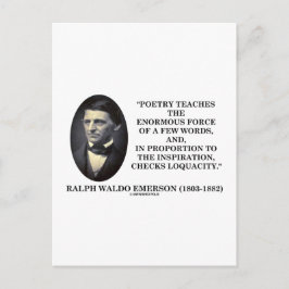 Poëzie leert een enorme kracht van weinig woorden  briefkaart