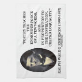 Poëzie leert enorme kracht van weinig woorden cita theedoek (Verticaal)