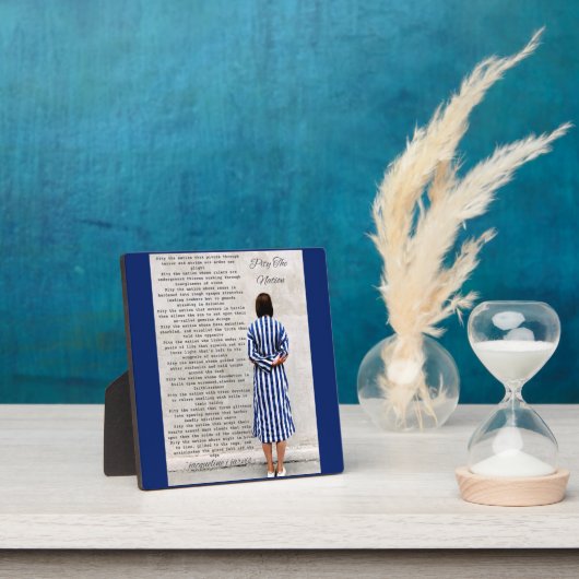 Poëzie Medelijden met de Nation Plaque Fotoplaat (Insitu)