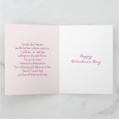 Poëzie Modern hart Rode Valentijnsdag Jubileum Kaart (Binnen)