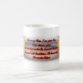 Poëzie op een witte keramiek koffiemok (Center)