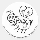 Poëzie Pollinator Sticker (Voorkant)