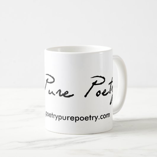 Poëzie, pure Mok met koffie (Voorkant rechts)