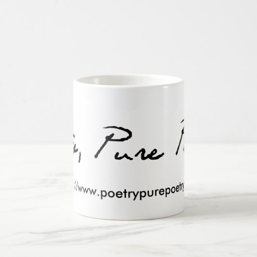 Poëzie, pure Mok met koffie (Center)