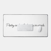 Poëzie roept bureau mat (Keyboard & Muis)