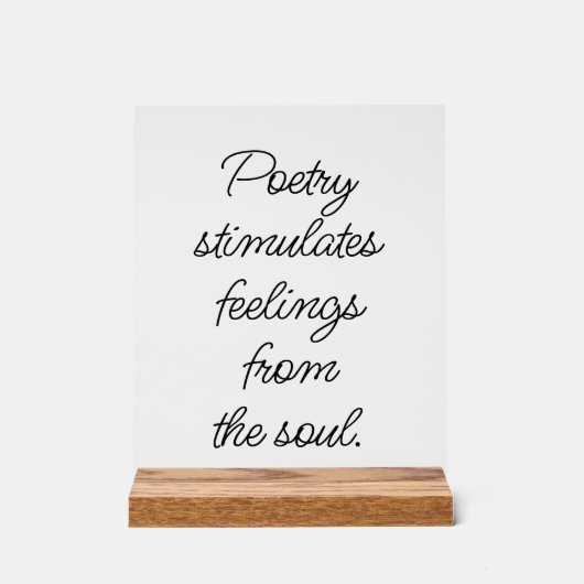 Poëzie stimuleert acrylverf acryl bord (Voorkant)