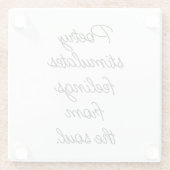 Poëzie stimuleert het Onderzetter van glas (Achterkant)