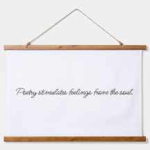 Poëzie stimuleert hout met bovenzijde wandtapijt