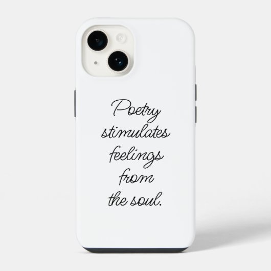 Poëzie Stimuleert iPhone Case Hoesje (Achterkant)