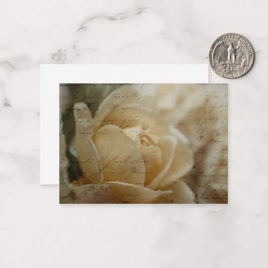 Poëzie van Rozen Collectie Notitiekaartje (Voorkant / Achterkant in situ)